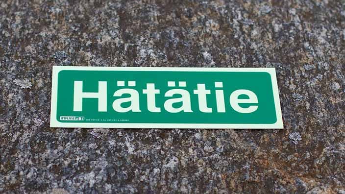 Hätätie-opastekilpi